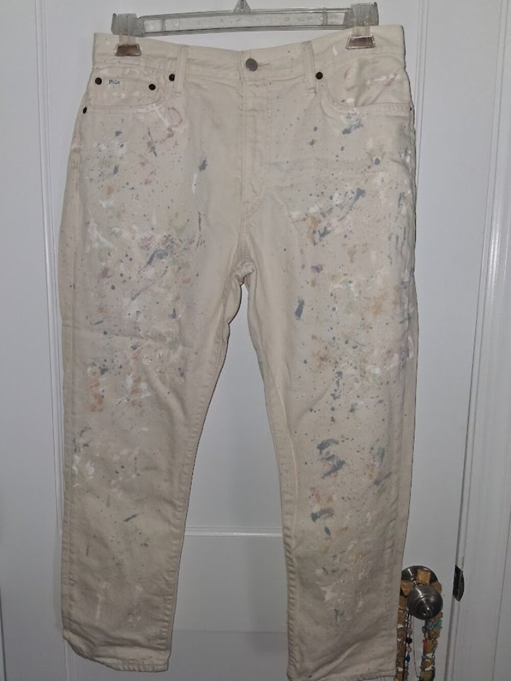 Polo Ralph Lauren The Avery Boyfriend Paint Splatter Jeans Sz 31